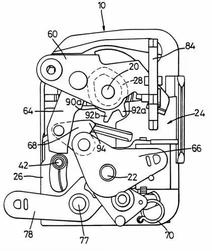 how does a car door lock work