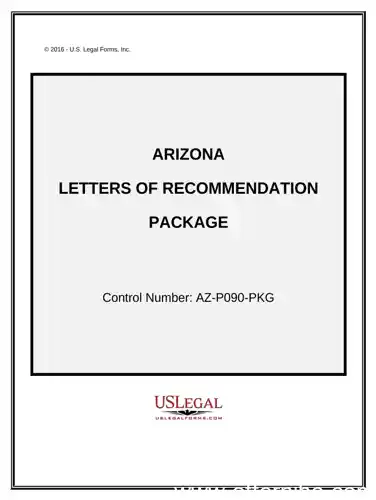 does arizona state university require letters of recommendation