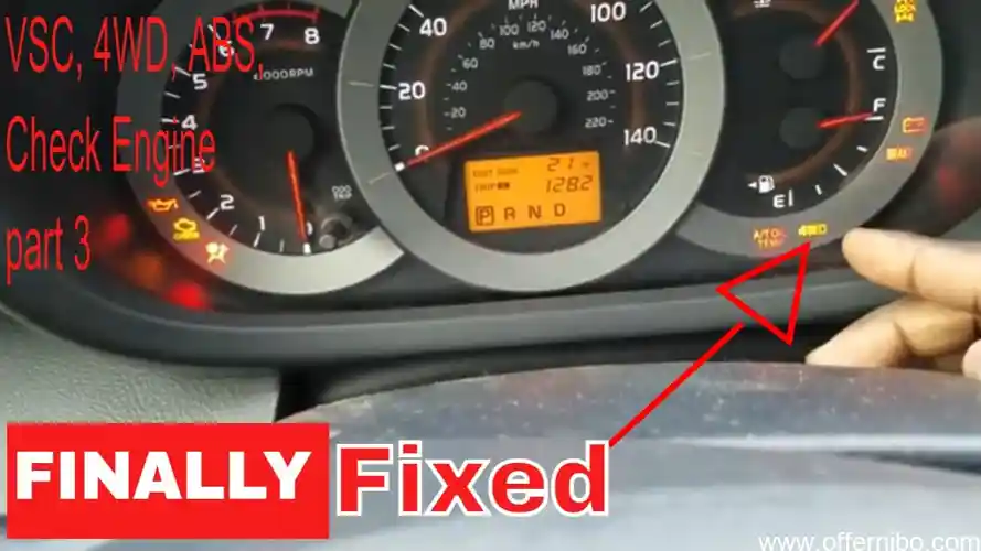 toyota 4runner trac off check engine