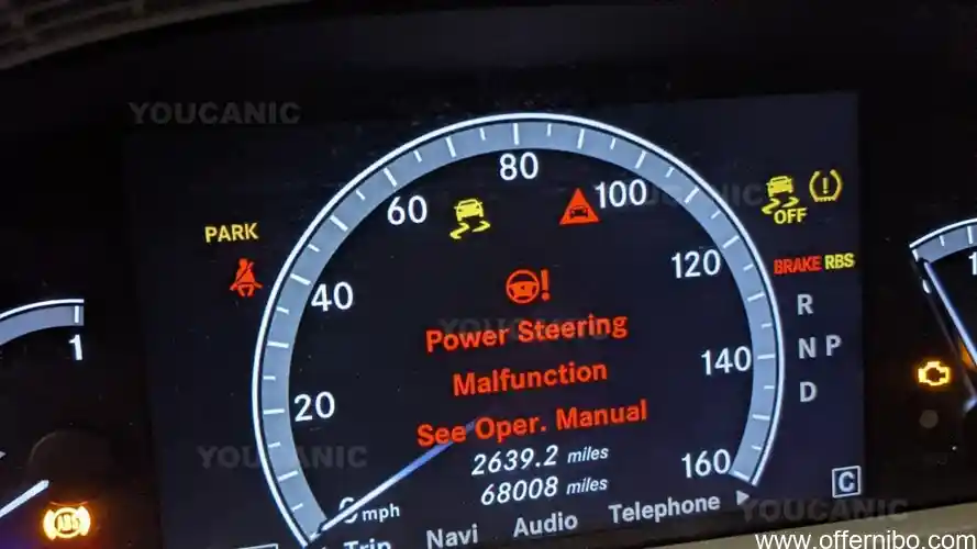 mercedes c300 power steering malfunction