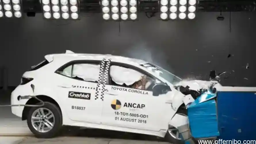 toyota corolla test crash